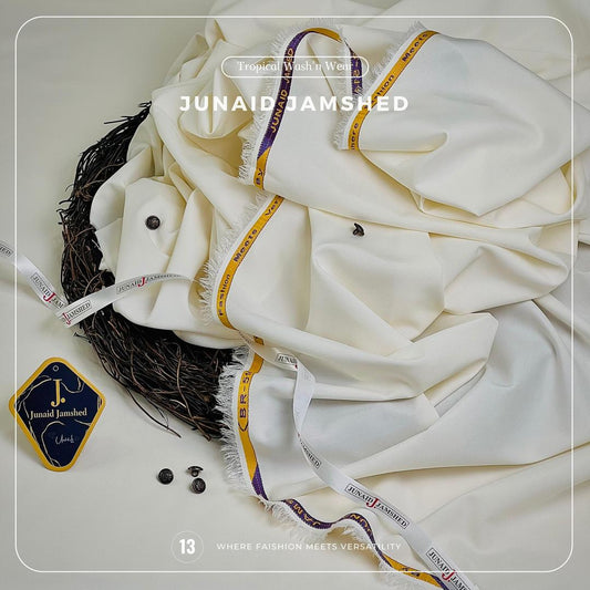 J. Men's Wash And Wear Unstitched Suit